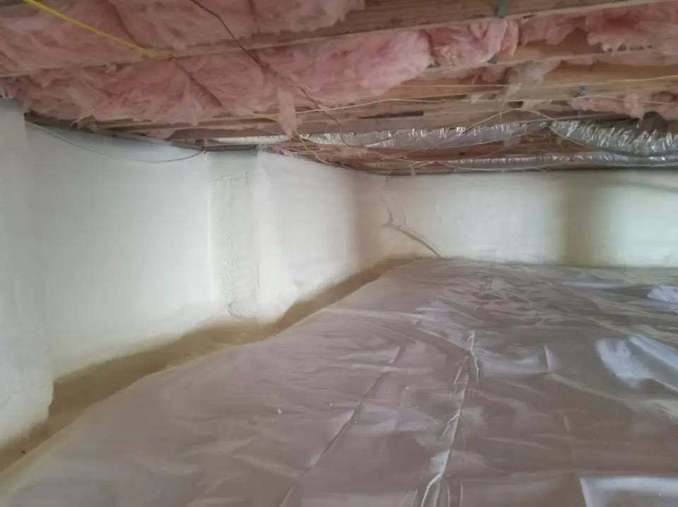 Crawl space encapsulation with closed-cell spray foam for Spray Foam Roofing in Ellensburg