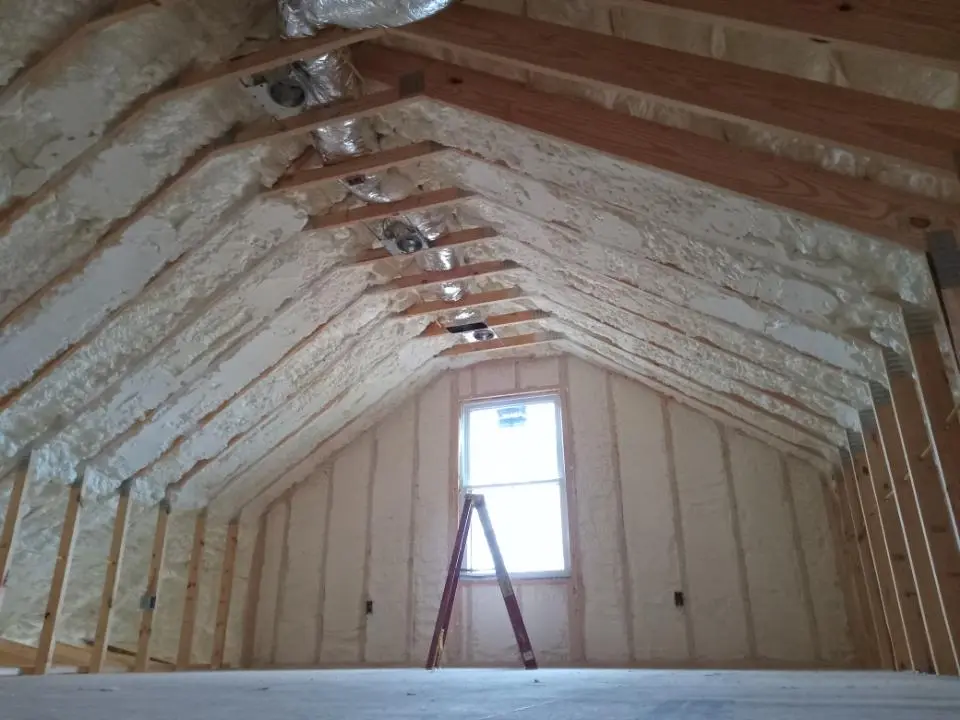 Spray foam roofing application for Crawl Space Insulation project in Ellensburg